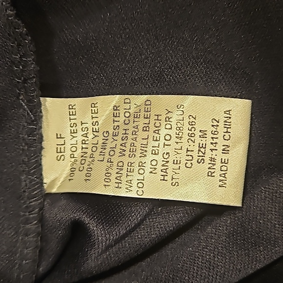 💕LULUS💕 Captivated By You Navy Blue Print Dress ~ Medium - Picture 13 of 14